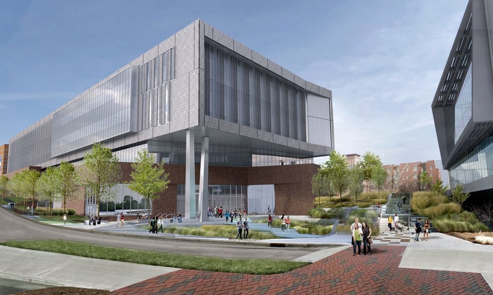 Fitts-Woolard Hall rendering